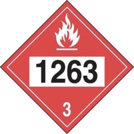 Accuform 4DIGIT DOT PLACARDS HAZARD CLASS 3 MPL737RM50 MPL737RM50